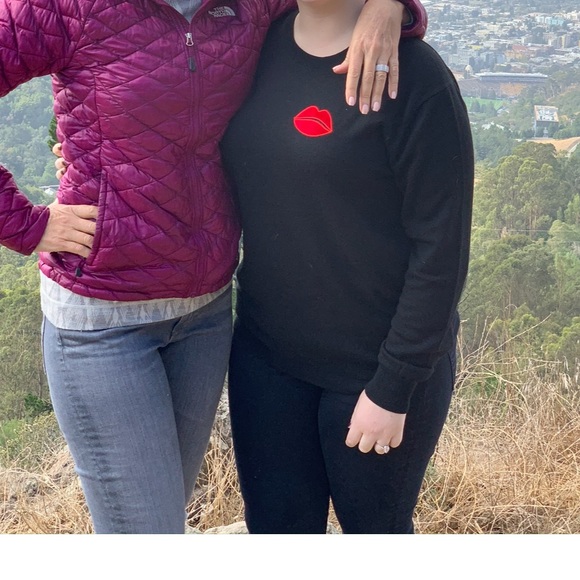 Natalie Velvet Lip Relaxed-Fit Jumper Large - Picture 8 of 9